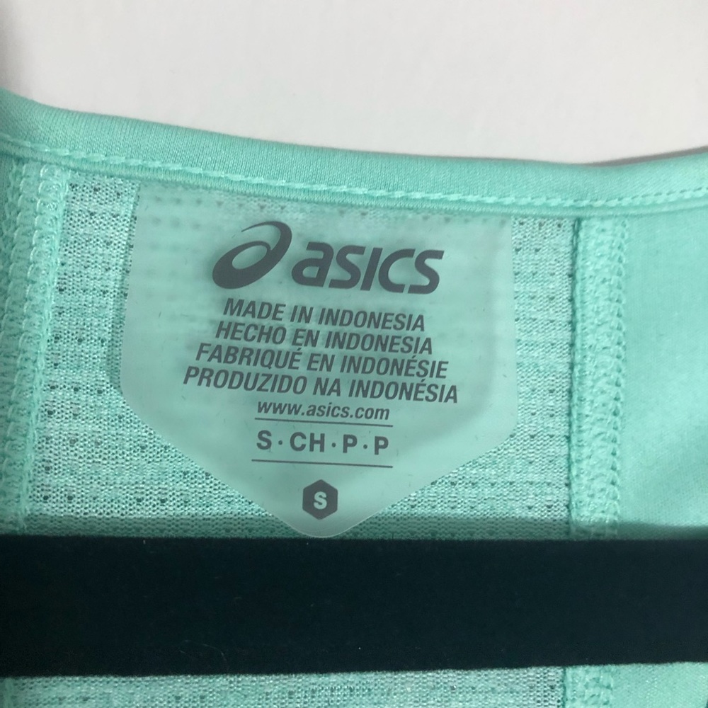 ASICS bluish green “loose” Razorback tank - Picture 3 of 5